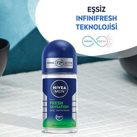 Nivea Men Fresh Sensation 50 ml 3 Adet Erkek Roll-On Deodorant