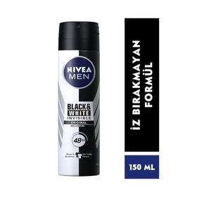 Nivea Men Insivible Black White Fresh 150 ml Sprey Deodorant