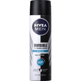 Nivea Men Insivible Black White Fresh 150 ml Sprey Deodorant