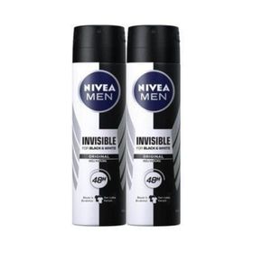 Nivea Men Invisible Black White Power 2x150 Ml Deodorant