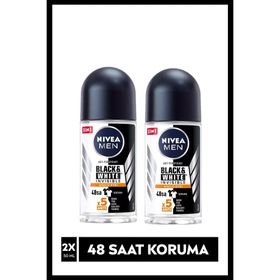 Nivea Men Invisible Black&White Güçlü Etki 2x50 Erkek Roll-On Deodorant