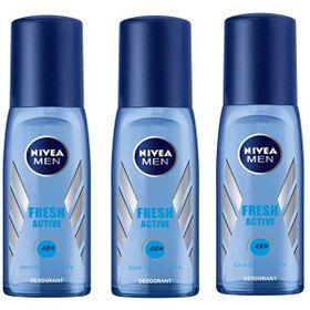 Nivea Men Pump Fresh Active 75x3 ml Erkek Sprey Deodorant