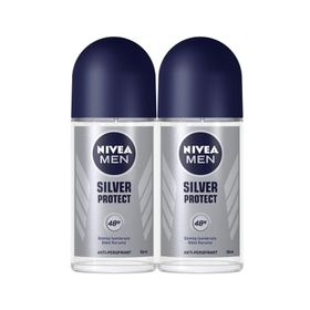Nivea Men Silver Protect 2x50ml Erkek Roll-on Deodorant