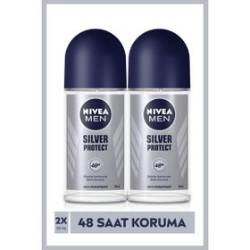 Nivea Men Silver Protect 2x50ml Erkek Roll-on Deodorant