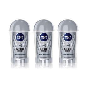 Nivea Men Silver Protect 3x40 ml Erkek Stick Deodorant
