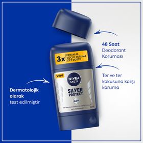 Nivea Men Silver Protect 3x50 ml Erkek Stick Deodorant