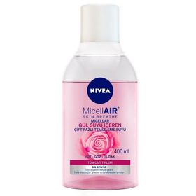 Nivea MicellAir 400 ml Gül Suyu İçeren Çift Fazlı Temizleme Suyu