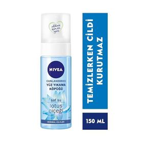Nivea Normal Ciltler 150 ml Lotus Çiçeği Yüz Temizleyici Yııkama Köpüğü