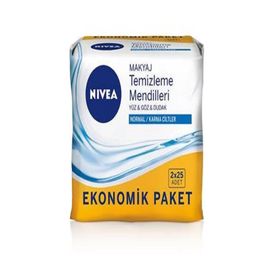 Nivea Normal Ciltler 2x25 Adet Makyaj Temizleme Mendilleri