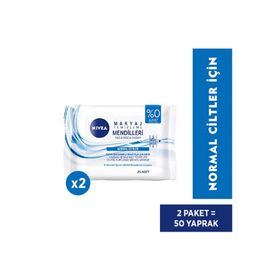 Nivea Normal Ciltler 2x25 Adet Makyaj Temizleme Mendilleri