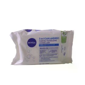Nivea Normal ve Karma Ciltler 3'ü 1 Arada 25 Adet Canlandırıcı Makyaj Temizleme Mendilleri