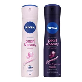Nivea Pearl Beauty 150 ml ve Pearl Beauty 150 ml Kadın Sprey Deodorant