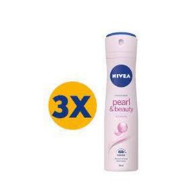 Nivea Pearl Beauty 3x150 ml Kadın Deodorant
