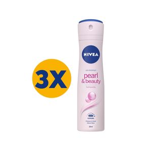 Nivea Pearl Beauty 3x150 ml Kadın Deodorant