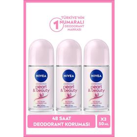 Nivea Pearl & Beauty 3x50 ml Bayan Roll-On