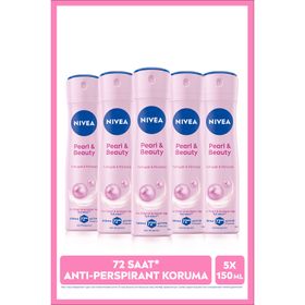 Nivea Pearl Beauty 5x150 ML Kadın Sprey Deodorant
