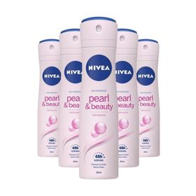 Nivea Pearl Beauty 5x150 ml Sprey Deodorant