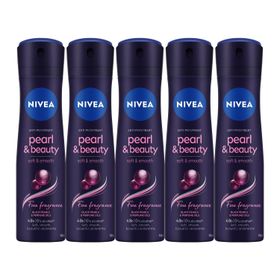 Nivea Pearl Beauty 5x150 ml Sprey Deodorant