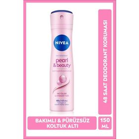 Nivea Pearl & Beauty Antiperspirant Leke Yapmayan Kadın Sprey Deodorant 150 ml