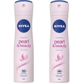 Nivea Pearl Beauty Black 2x150 ml Kadın Sprey Deodorant