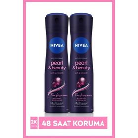Nivea Pearl Beauty Black 2x150 ml Kadın Sprey Deodorant