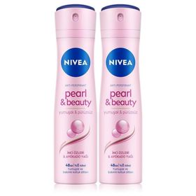 Nivea Pearl Beauty Black 2x150 ml Sprey Deodorant