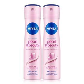 Nivea Pearl Beauty Black 2x150 ml Sprey Deodorant