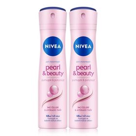Nivea Pearl Beauty Black 2x150 ml Sprey Deodorant