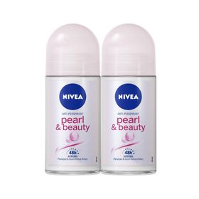 Nivea Pearl Beauty Black 2x50 ml Kadın Roll-On