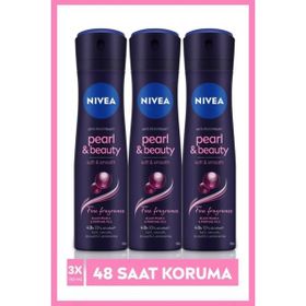Nivea Pearl Beauty Black 3x150 ml Kadın Sprey Deodorant