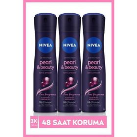 Nivea Pearl Beauty Fine Fragrance 3x150 ml Kadın Sprey Deodorant