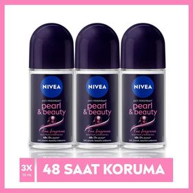 Nivea Pearly Beauty 3x50 ml Kadın Roll-On