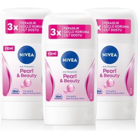 Nivea Pearly & Beauty 3x50 ml Kadın Stick Deodorant