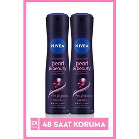 Nivea Pearly Beauty Black 2x150 ml Kadın Sprey Deodorant