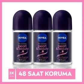 Nivea Pearly Beauty Fine Fragrance 3x50 ml Kadın Roll-On