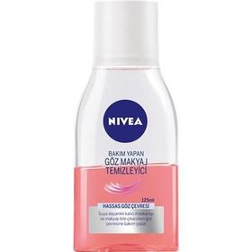 Nivea Pembe 125 ml Hassas Bakım Yapan Çift Fazlı Göz Makyaj Temizleyici