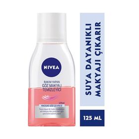Nivea Pembe 125 ml Hassas Bakım Yapan Çift Fazlı Göz Makyaj Temizleyici