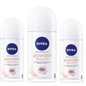 Nivea Powder Touch 3x50 ML Kadın Roll-On Deodorant