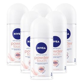 Nivea Powder Touch Roll-On 6x50 ml Deodorant