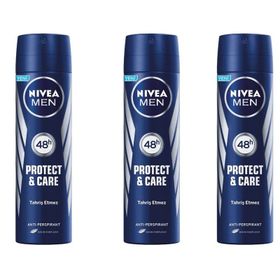 Nivea Protect Care 3x150 ml Erkek Sprey Deodorant