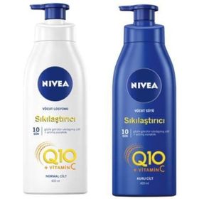 Nivea Q10 400 ml Vücut Losyonu ve 400 ml Vücut Sütü