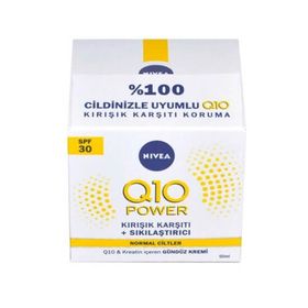 Nivea Q10 Kırışıklık Karşıtı Power Sıkılaştırıcı SPF30 50 ml Gündüz Bakım Kremi