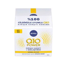 Nivea Q10 Kırışıklık Karşıtı Power Sıkılaştırıcı SPF30 50 ml Gündüz Bakım Kremi