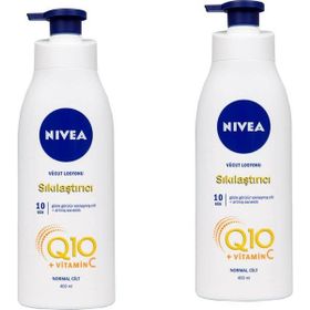 Nivea Q10 Normal Ciltler 2x400 ml Vücut Sıkılaştırıcı Losyonu
