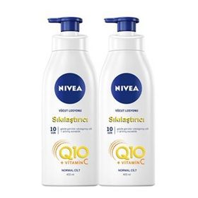 Nivea Q10 Normal Ciltler 2x400 ml Vücut Sıkılaştırıcı Losyonu