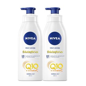 Nivea Q10 Normal Ciltler 2x400 ml Vücut Sıkılaştırıcı Losyonu