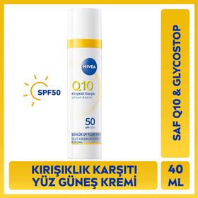 Nivea Q10 SPF50 Yüksek Güneş Korumalı Kırışıklık Karşıtı 40 ml Gündüz Kremi