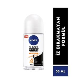 Nivea Roll-On Black&Whıte Invısıble Güçlü Etki 48 Saat Koruma 50 ml Rollon
