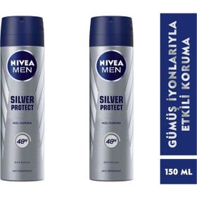 Nivea Silver Protect 2x150 ml Erkek Deodorant
