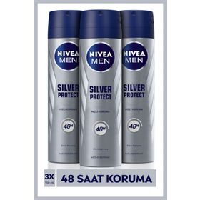 Nivea Silver Protect Erkek 3x150 ML Sprey Deodorant